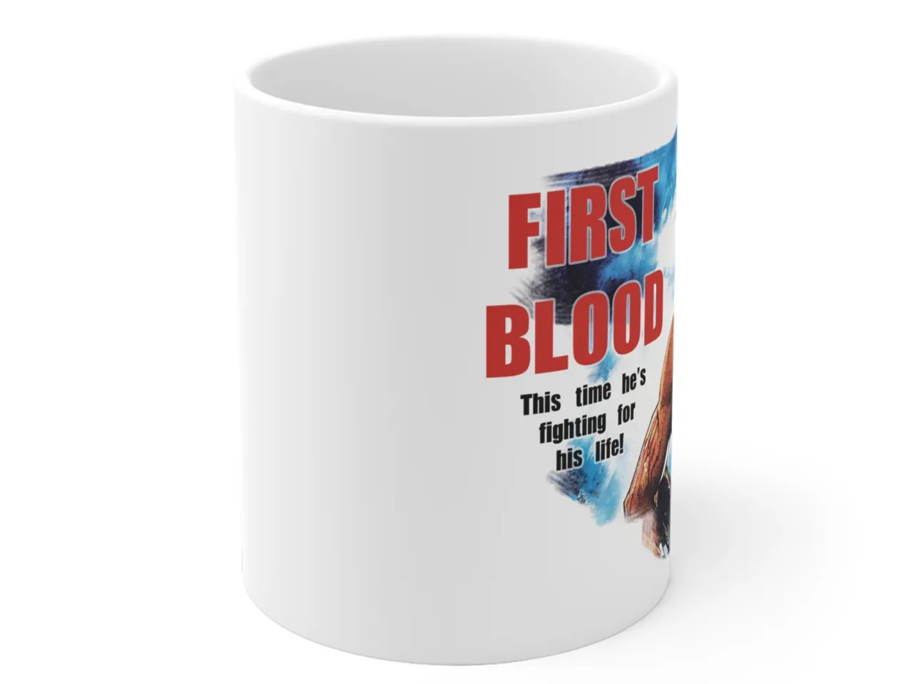 Rambo Style Coffee Mug - Face Swap with Your Photo