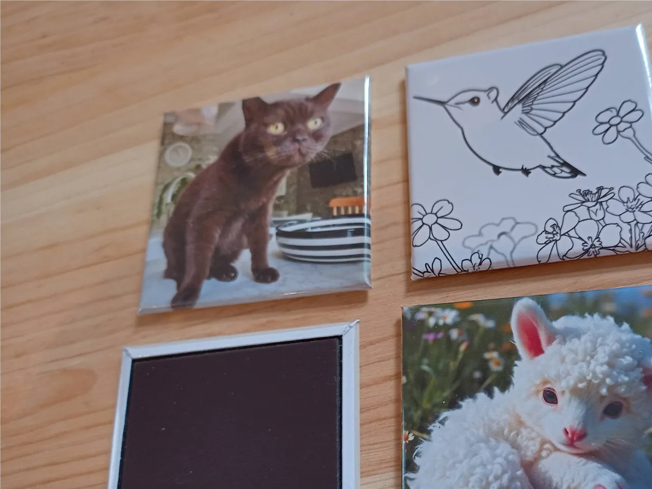 Personalised photo magnet 5cm x 5cm Handcraft kids, family, couple gifts