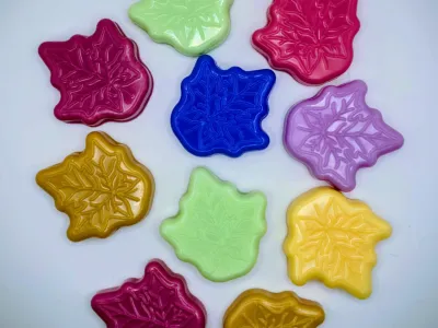 Wax Melt Sample Leaves