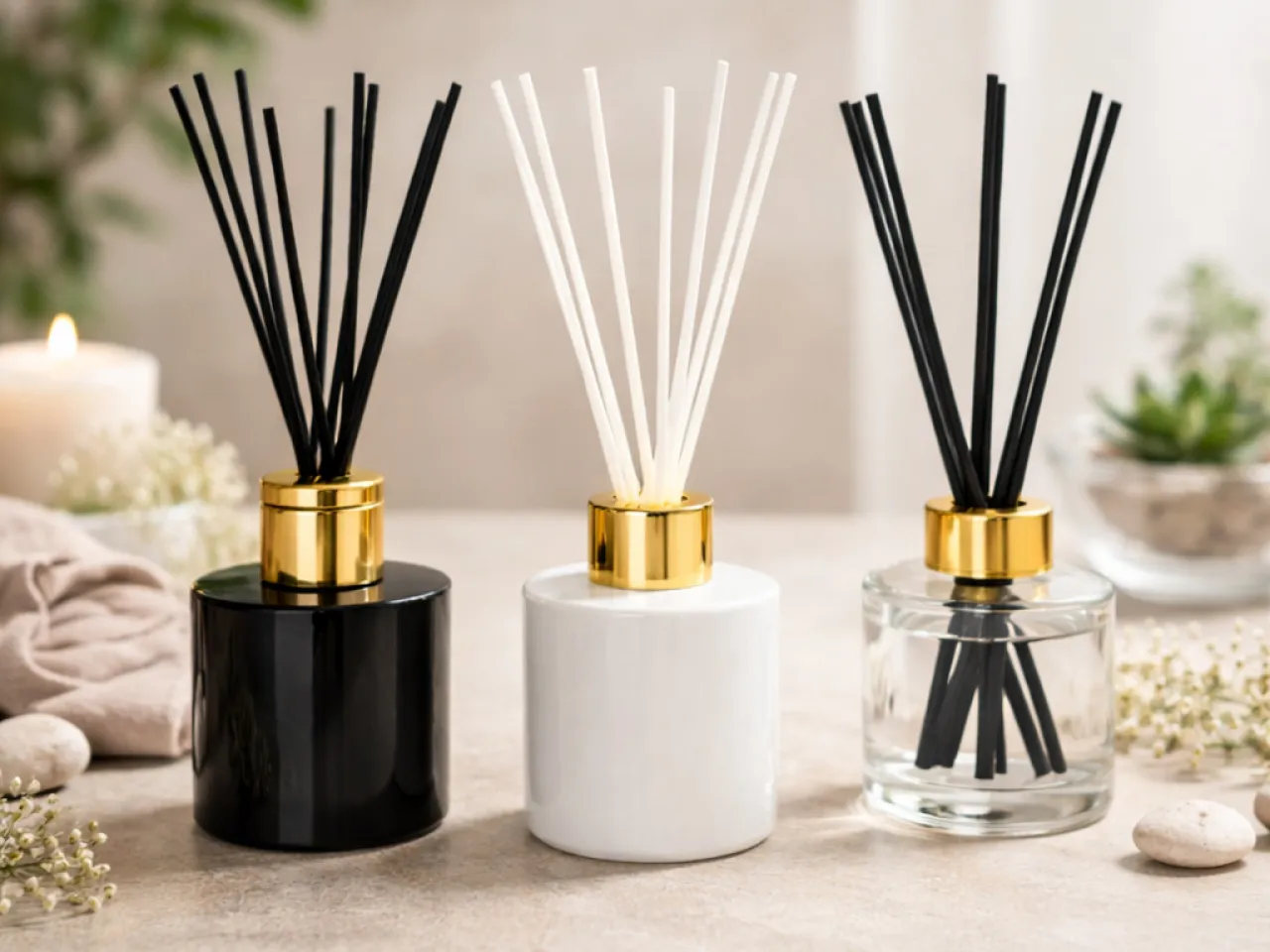 Reed Diffuser – Frosted Glass Bottle