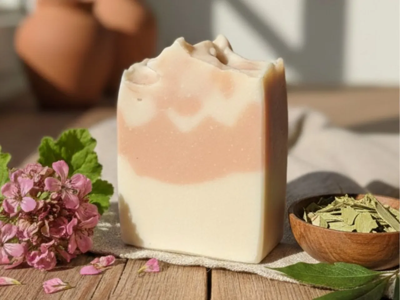 Antimicrobial Soap Rose Geranium and Patchouli